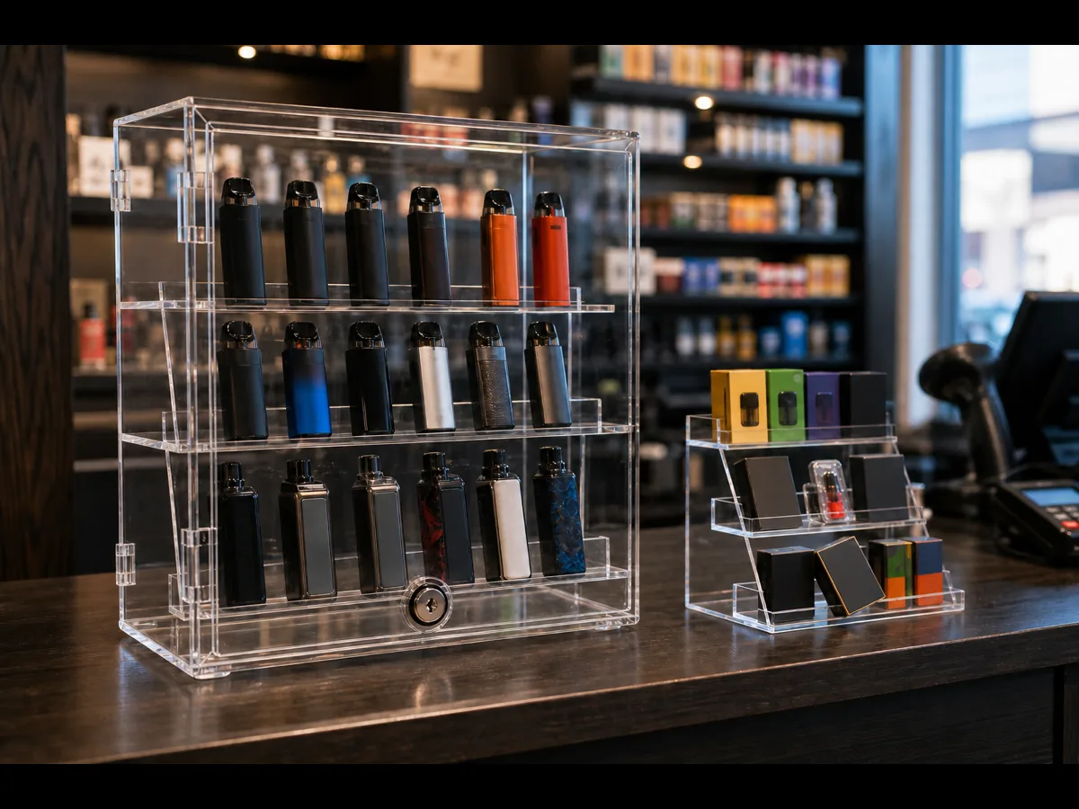 Smoke Shop & Vape acrylic displays