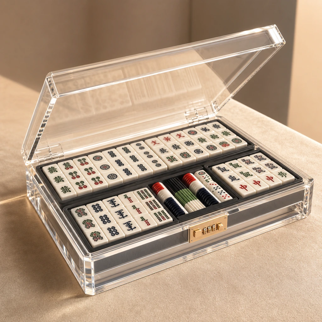 Acrylic Mahjong Display Cases — custom acrylic mahjong OEM