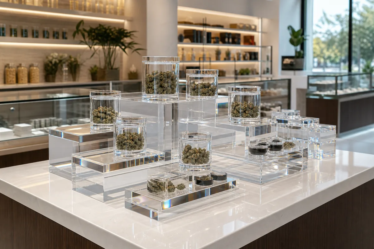 Cannabis Brand & CPG Managers — typical dispensary acrylic display use case