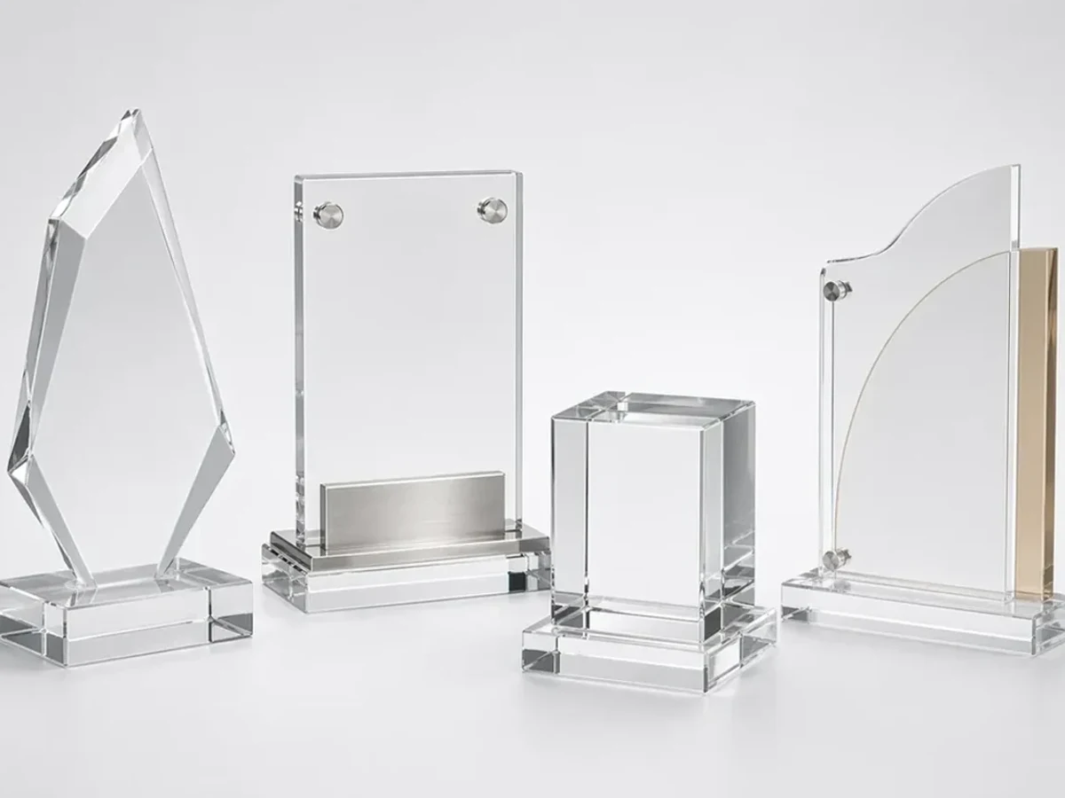 Custom acrylic awards, trophies, and recognition plaques