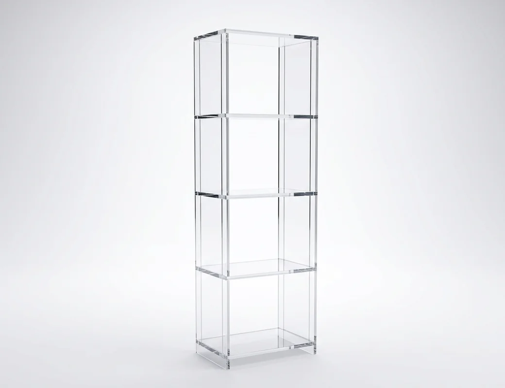 Floor-standing acrylic display stands