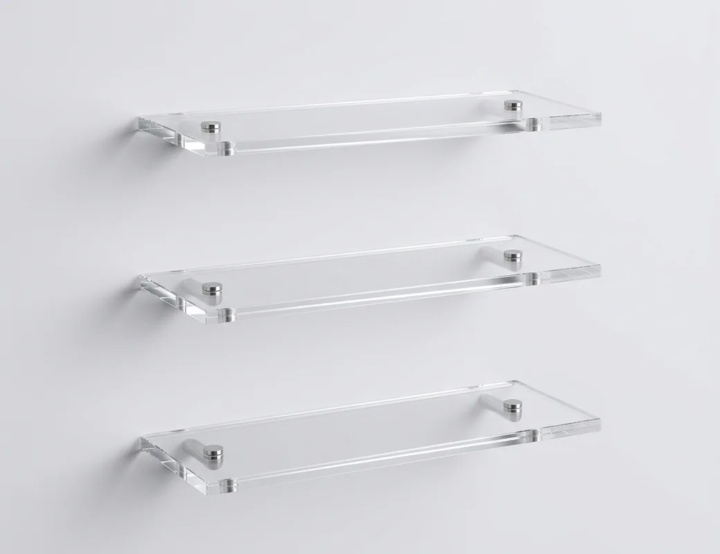 Wall-mounted acrylic displays