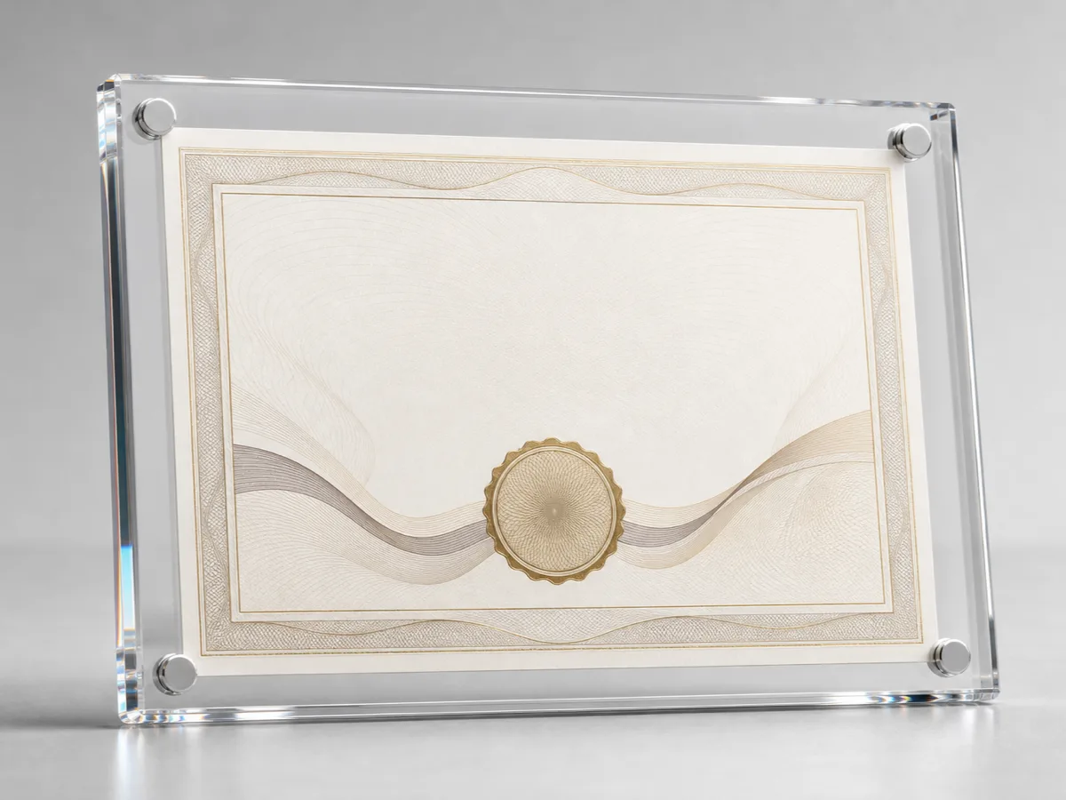 Magnetic Certificate Frames