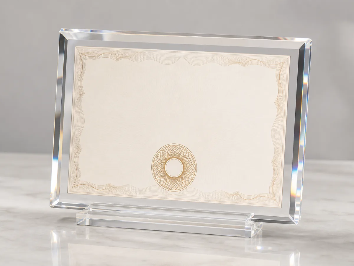 Desk-Stand Certificate Frames