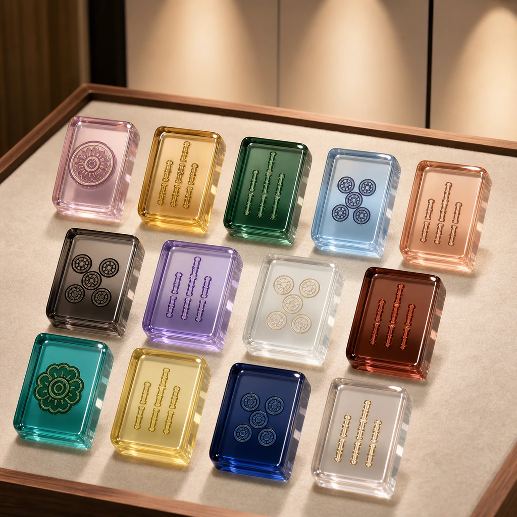 Multi-Colorway Game-Brand Production Plan — custom acrylic mahjong project