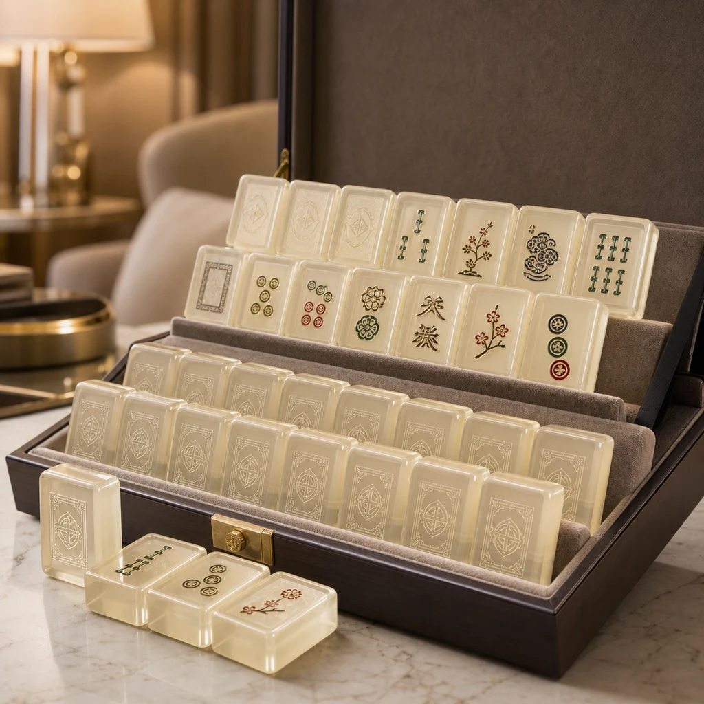 Hospitality Multi-Property Build — custom acrylic mahjong tile set project