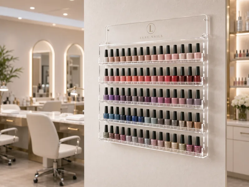 Custom acrylic nail polish display racks