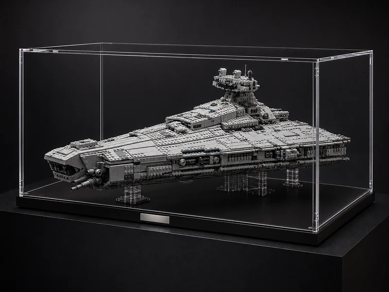Star Wars UCS Display Cases — custom LEGO acrylic display case project